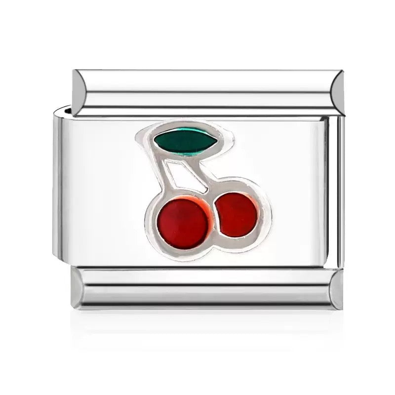 CHERRY ITALIAN CHARM BRACELET