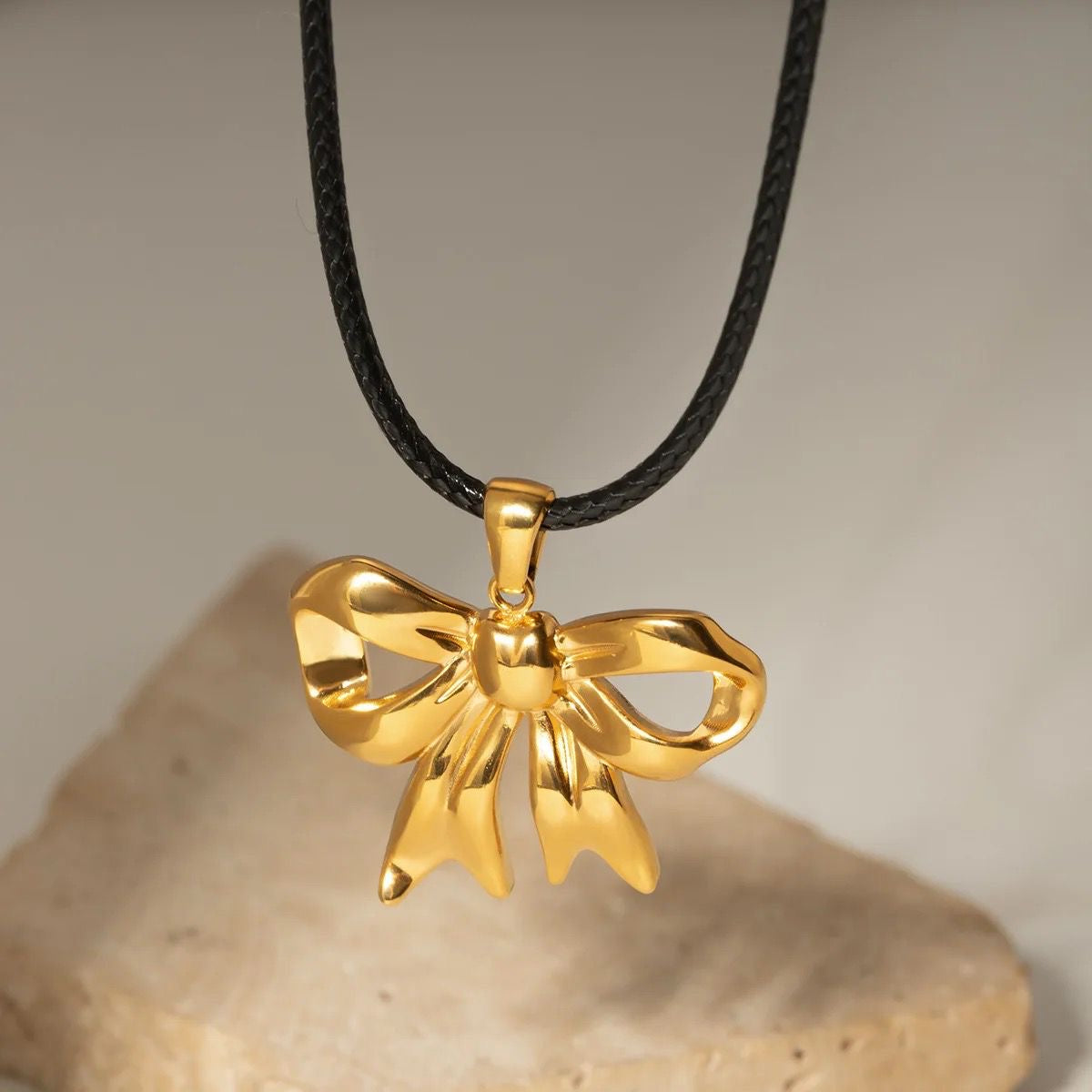 Bow Cord Necklace