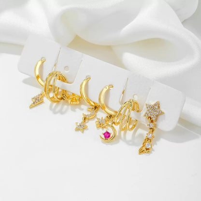 Golden Starfall Piercing Set (Not in pair)