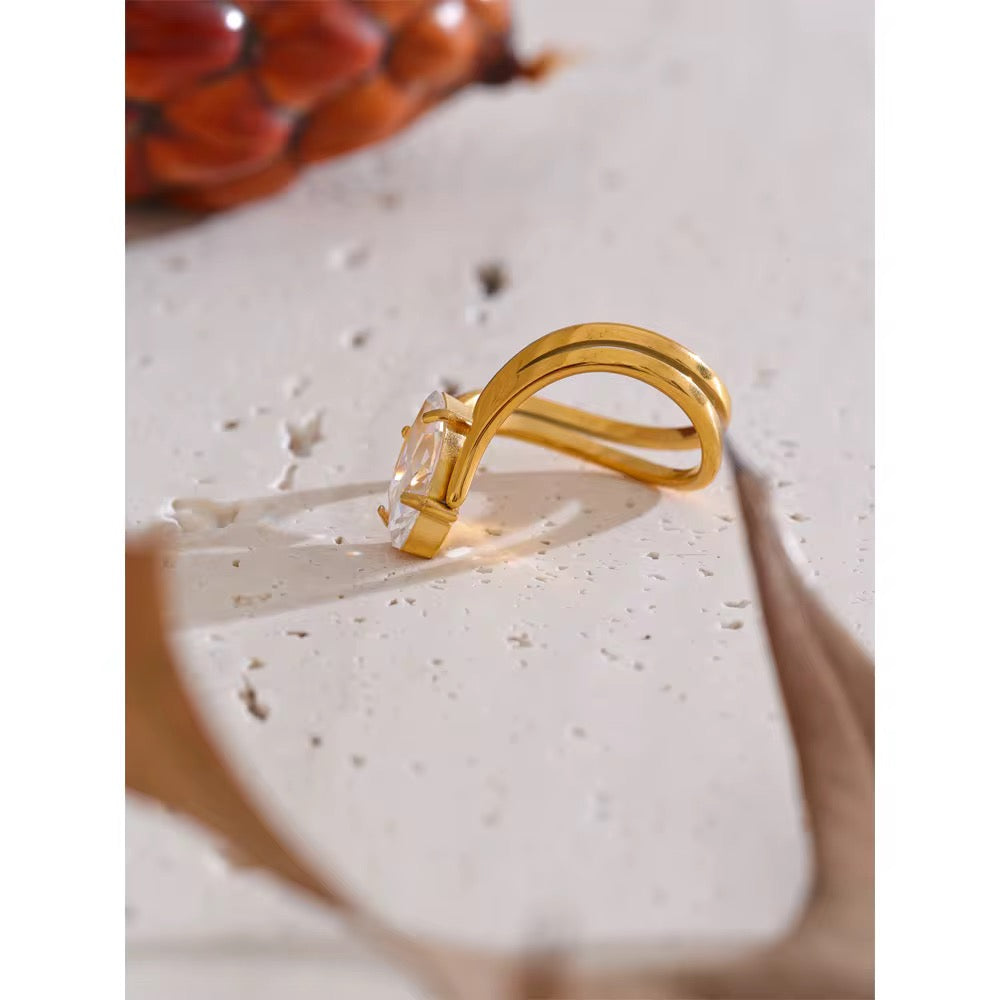 Crystal Crown Ring