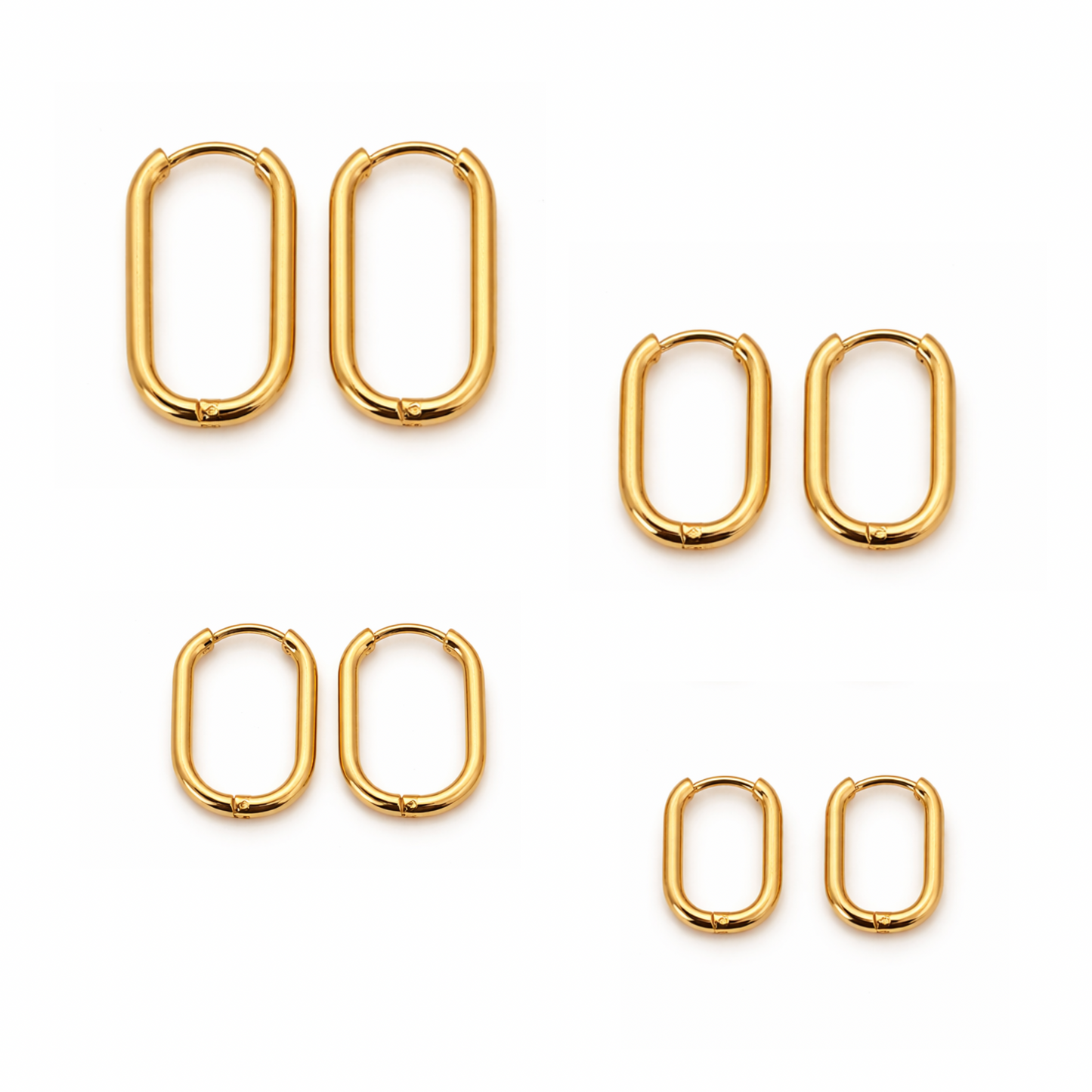 Oval Rectangle Hoops