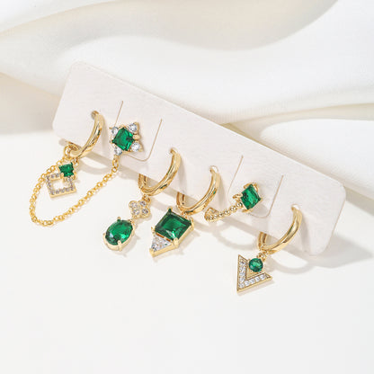 Emerald Piercing Set (Not in pair)