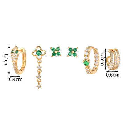 Emerald Serpent Piercing Set (Not in pair)
