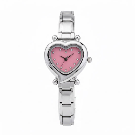 Blush Heart Italian Charm Watch