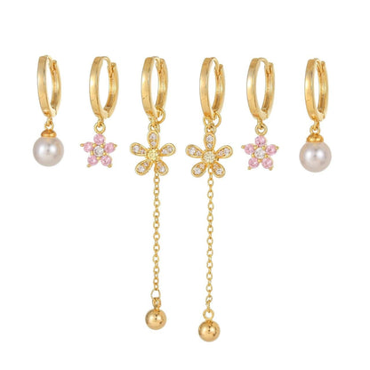 Blossom Piercing Set (In pair)