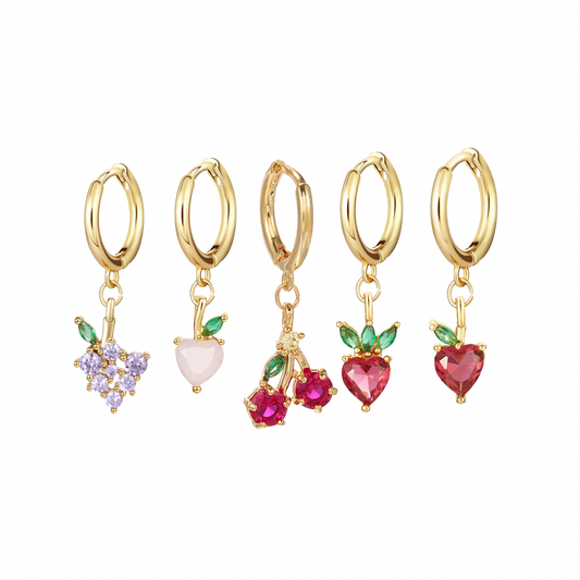 Love & Cherries Piercing Set (Not in pair)
