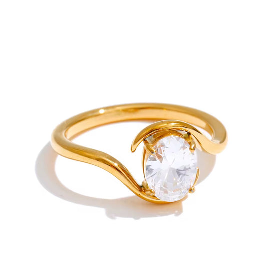 Sway Solitaire Ring