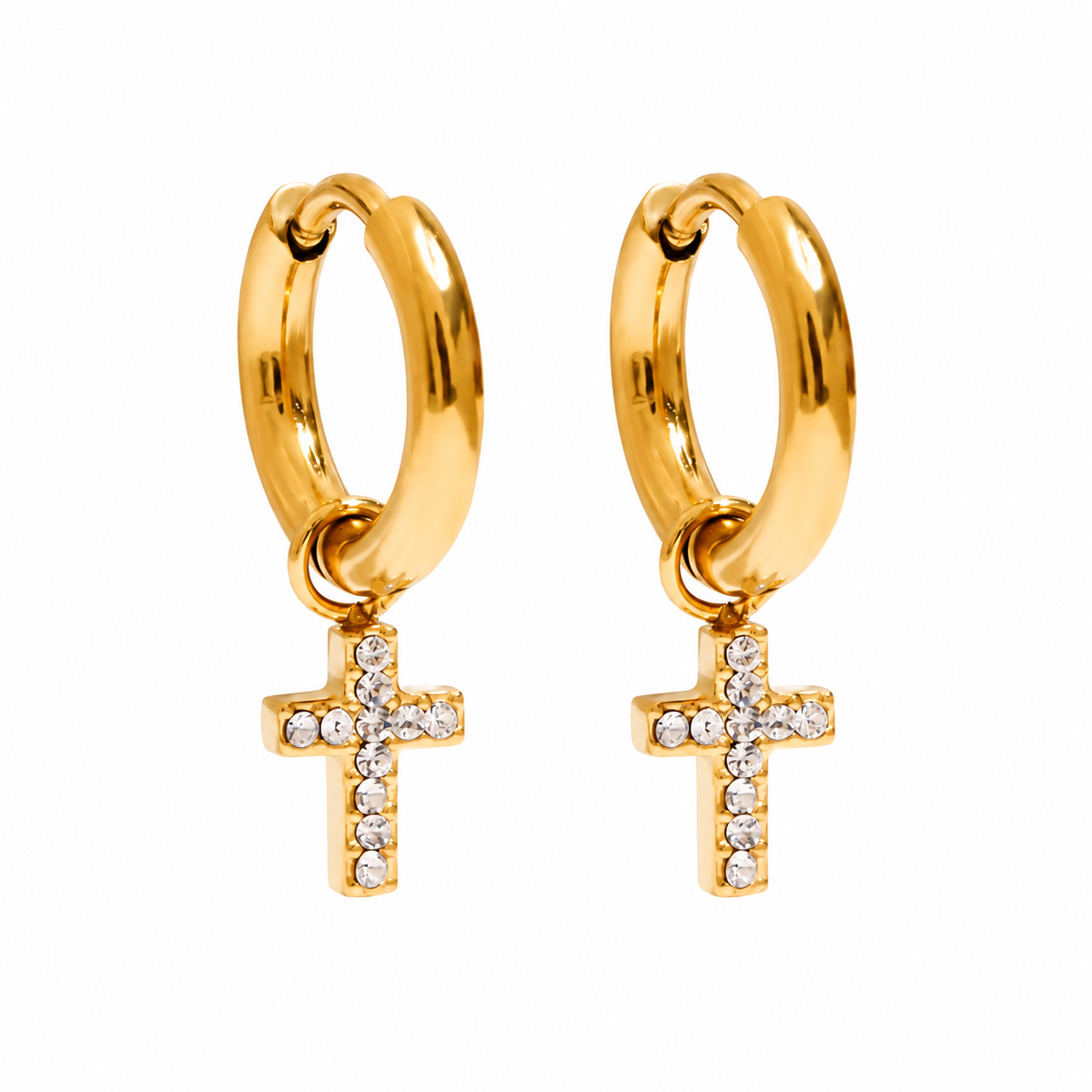 Cross Dangle Earrings