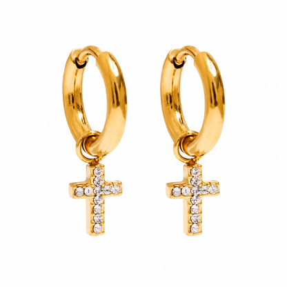Cross Dangle Earrings