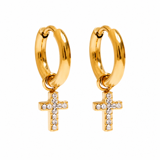 Cross Dangle Earrings