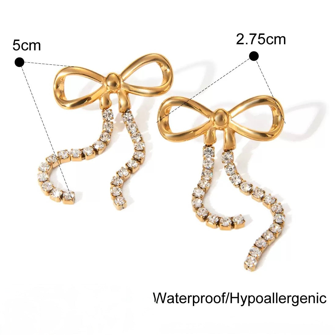 Tennis Ribbon Earrings