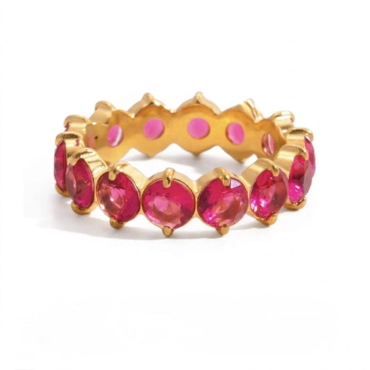 Jade Band Ring (Ruby)