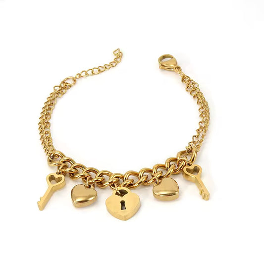 Key to My Heart Bracelet
