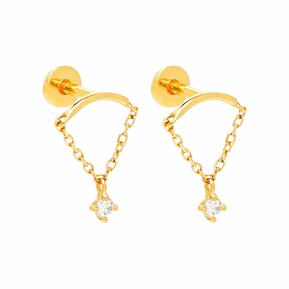 Cascade Hidden Helix Flat back studs