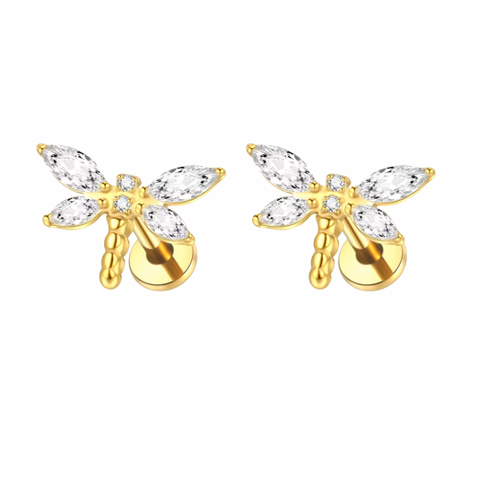 Dragonfly Flat back studs