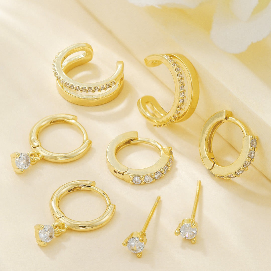 Everyday Crystal Piercing Set (In pair)