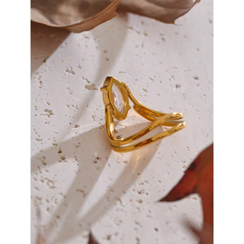 Crystal Crown Ring
