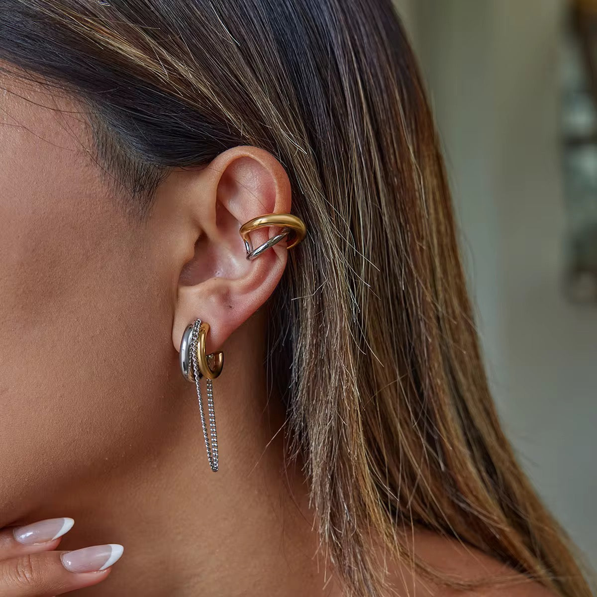 Dual Luxe Hoops