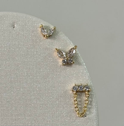 Diamond Wing Piercing Set (In pair)