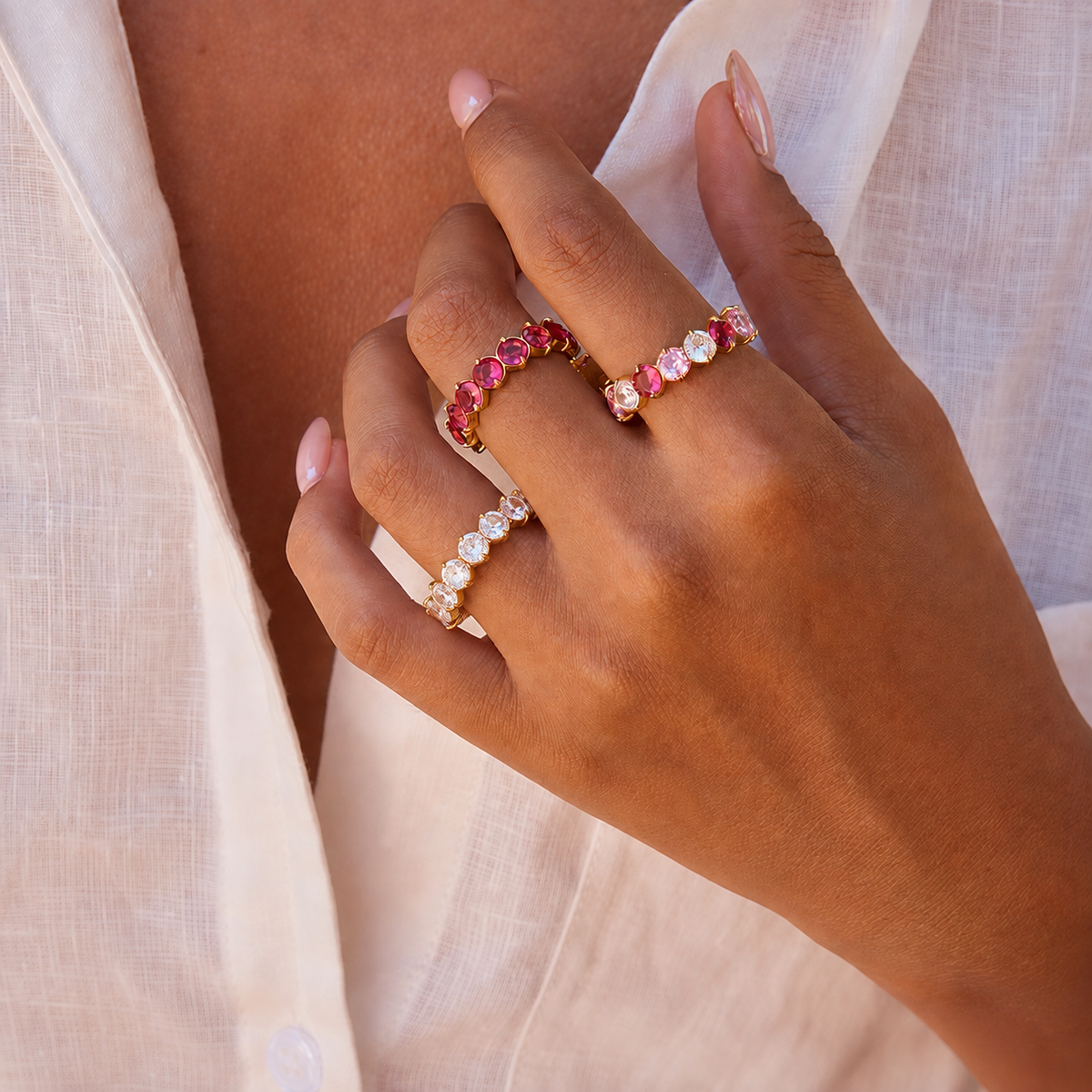 Jade Band Ring (Multi)