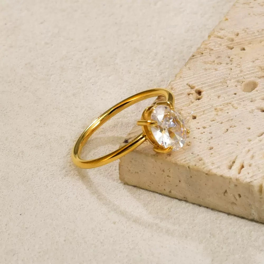 Spark Solitaire Ring