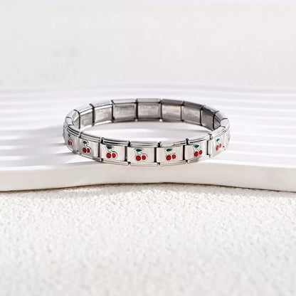 CHERRY ITALIAN CHARM BRACELET