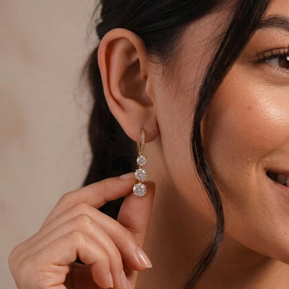 Crystal Cascade Earrings