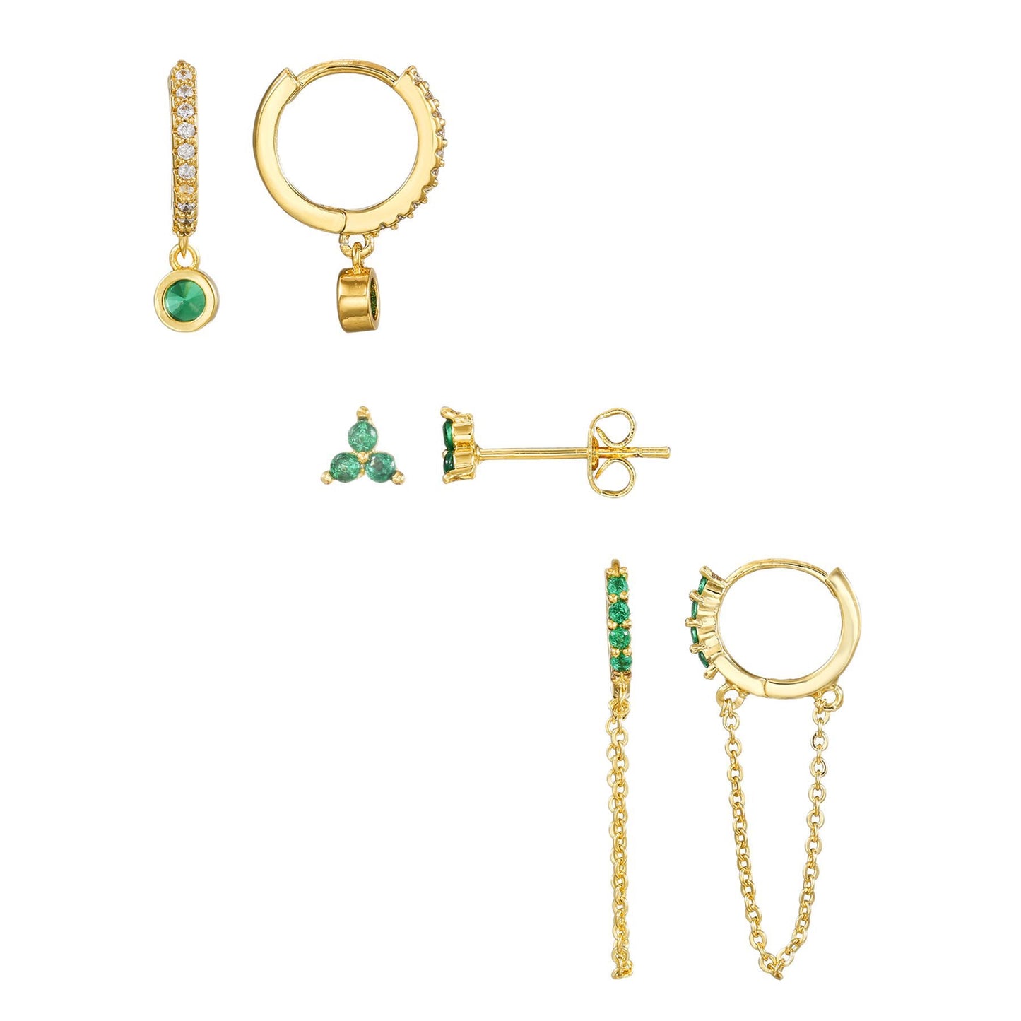 Olive Piercing Set (In pair)