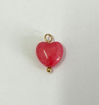 Stone Heart Charm