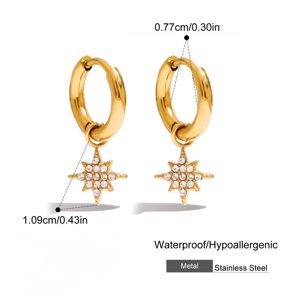 Starburst Dangle Earrings