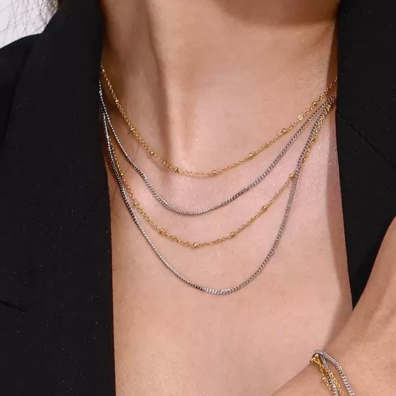 Dual Tone Grace Necklace