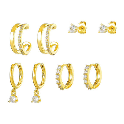 Everyday Crystal Piercing Set (In pair)