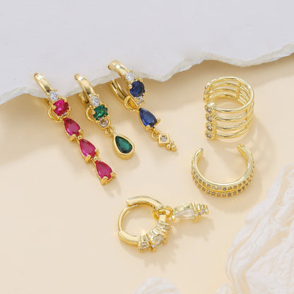 Multi Gem Piercing Set (Not in pair)