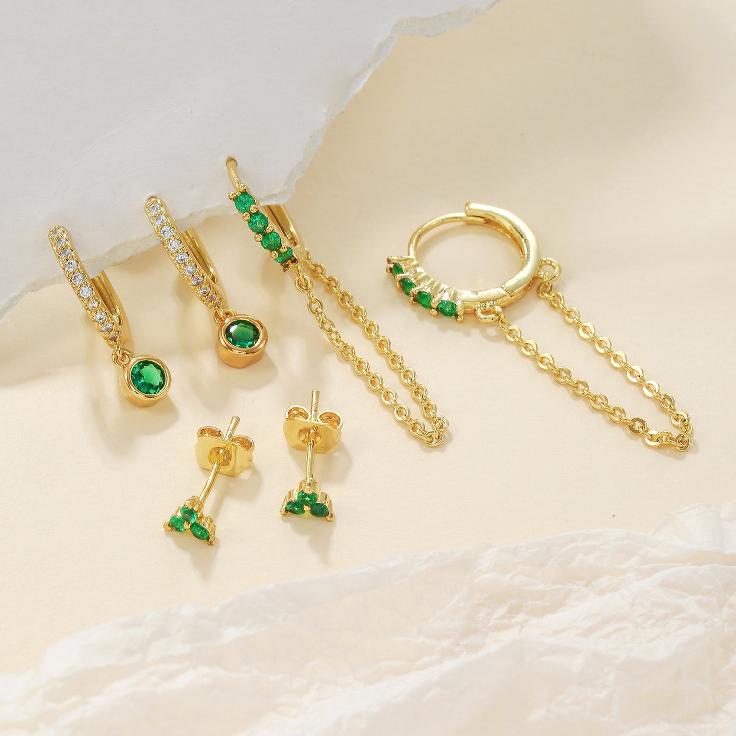Olive Piercing Set (In pair)