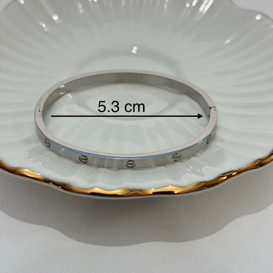 Silver Screw Bracelet (Baby Size)