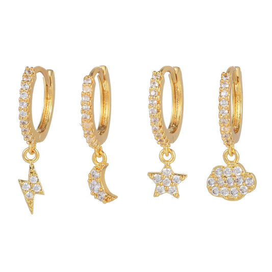 Galaxy Gold Piercing Set (Not in pair)