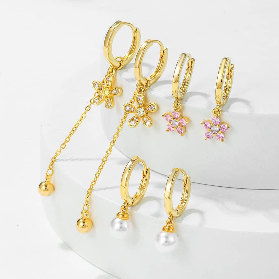 Blossom Piercing Set (In pair)