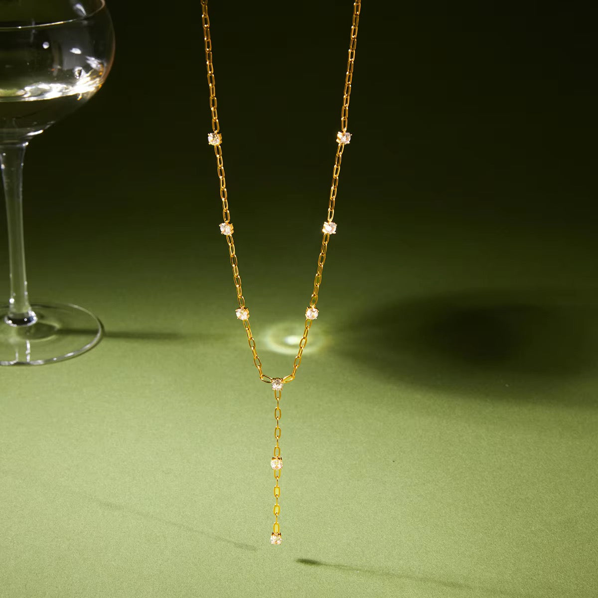 Solara Y Necklace