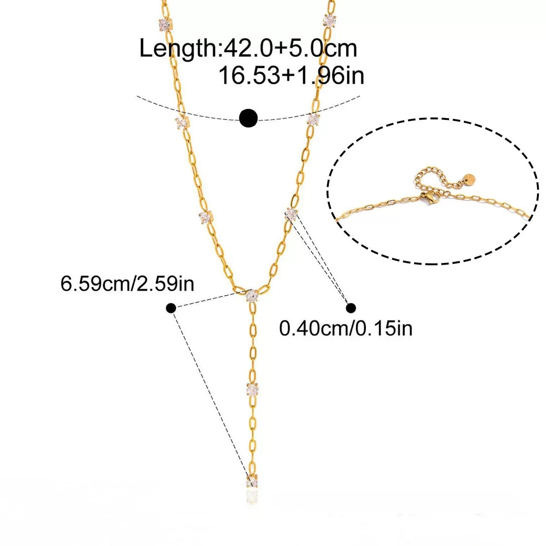 Solara Y Necklace