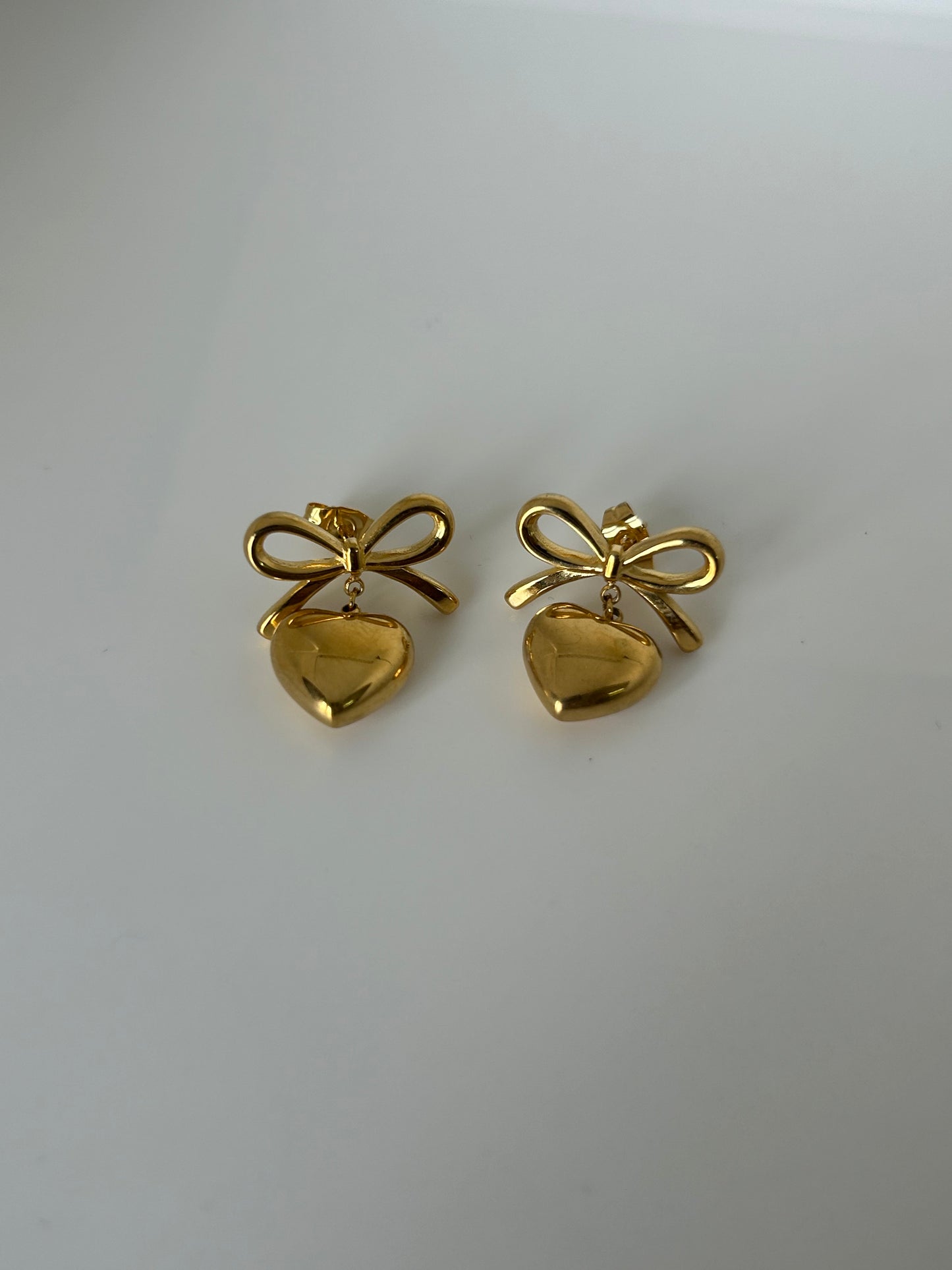 Heart Bow Earrings