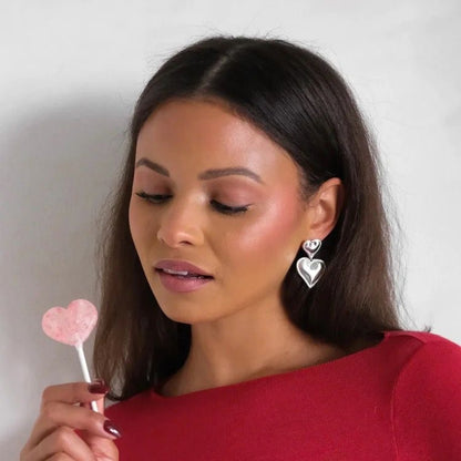 Double Heart Earrings