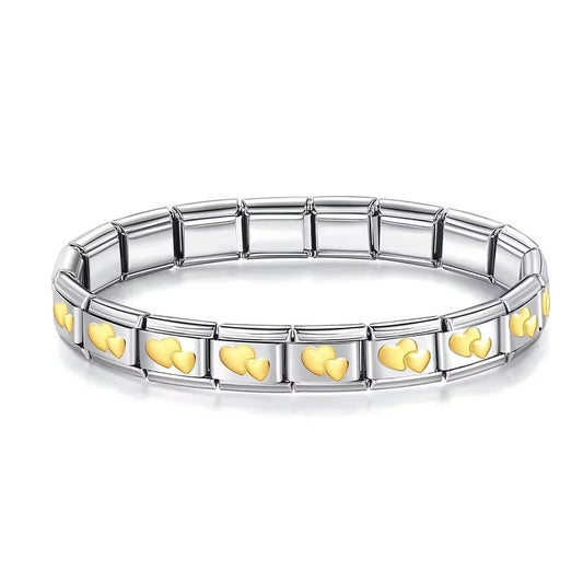 LINKED LOVE ITALIAN CHARM BRACELET