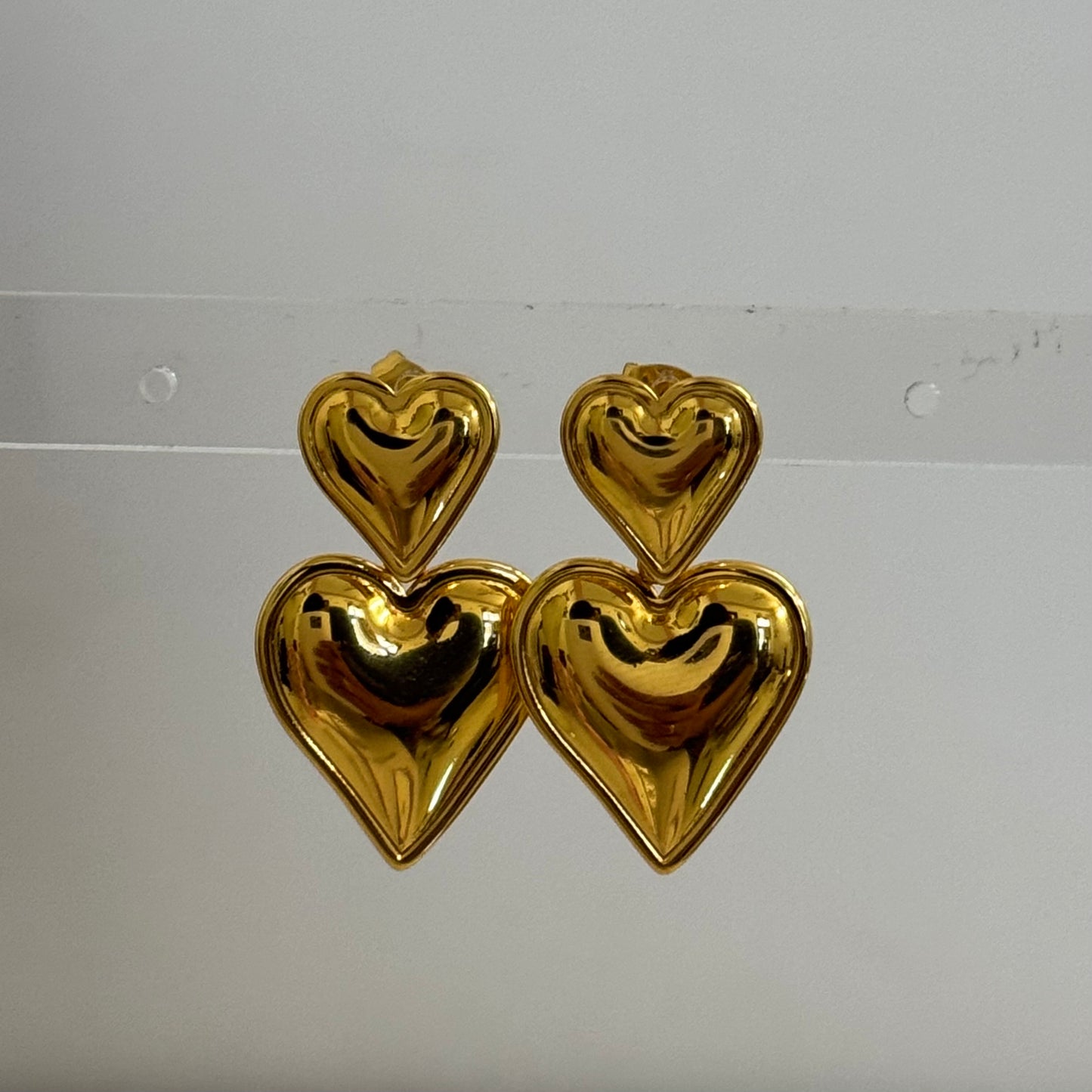Double Heart Earrings