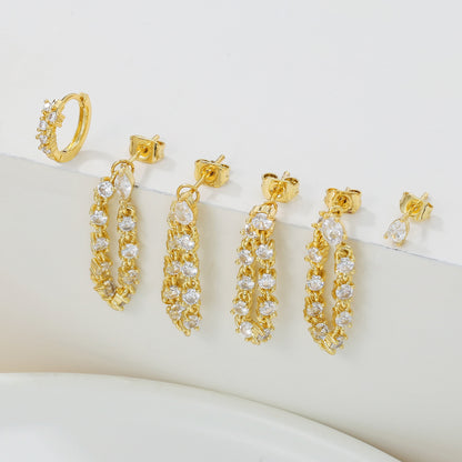 Crystal Rain Piercing Set (Not in pair)