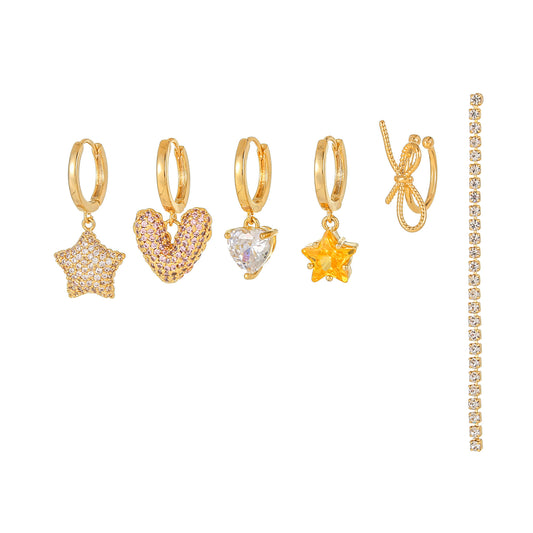 Candy Heart Piercing Set (Not in pair)