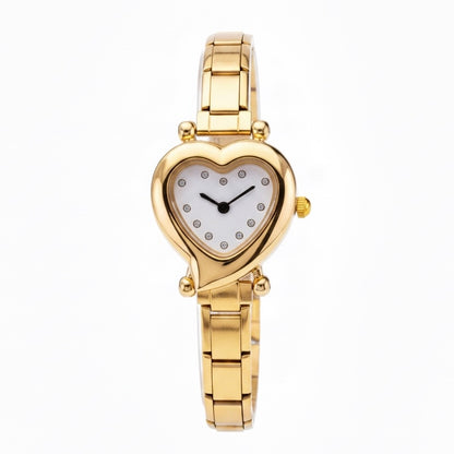 Golden Heart Italian Charm Watch