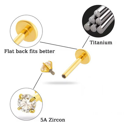 Vesper Hidden Helix Flat back studs