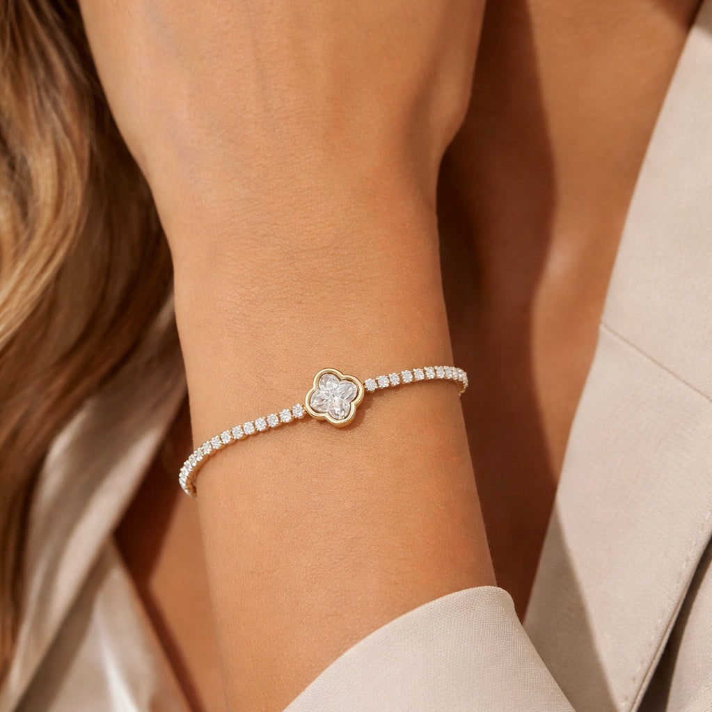 Clover Tennis Bracelet