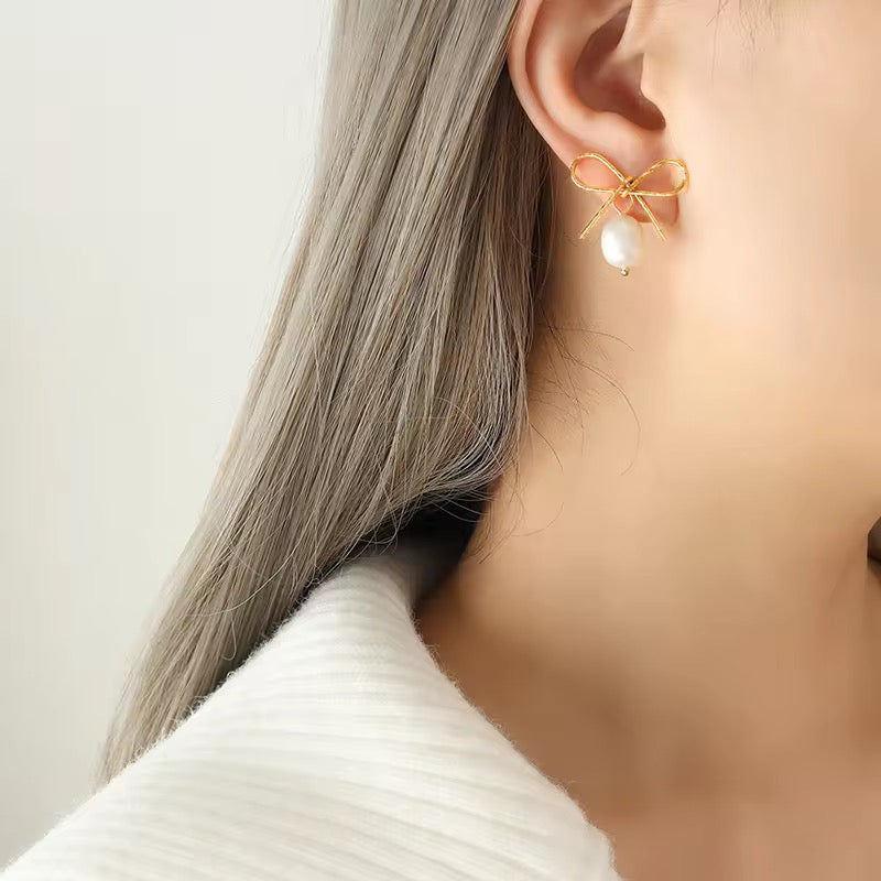 Serenity Bow Earrings