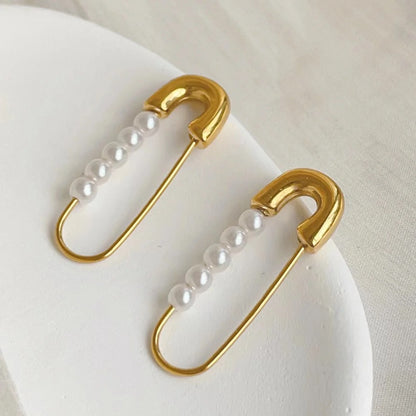 Pearl Pin Earrings